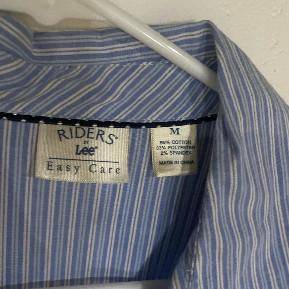 Riders lee button down blouse medium - image 4
